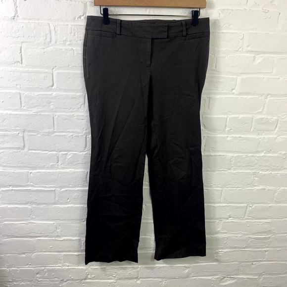 Ann Taylor Women's Modern Straight Leg Dress Pant Low-Rise Black Size 4P - Picture 1 of 5